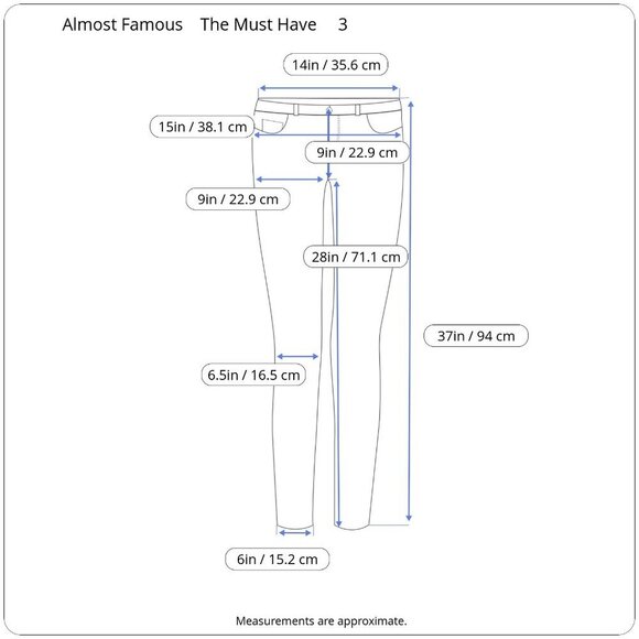 Almost Famous The Must Have Mid Rise Ankle Stretch Distressed Fringe Juniors 3 - Picture 15 of 16